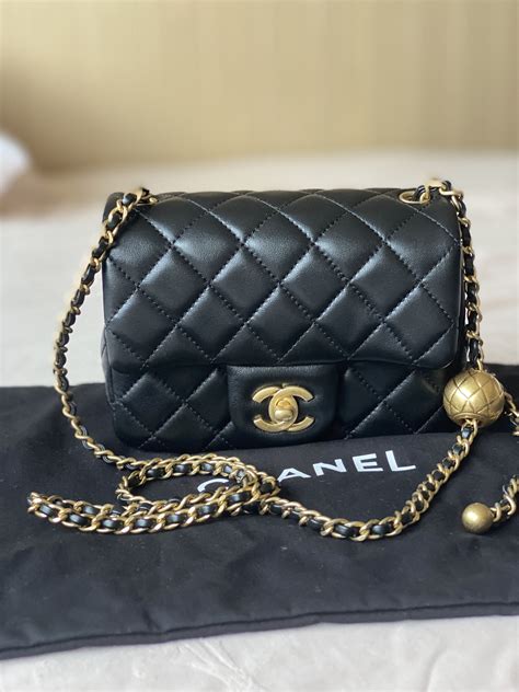 chanel pearl ball bag price|chanel small quilted bag.